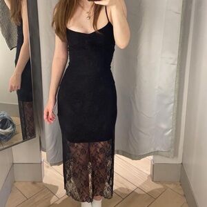 H&M black lace dress